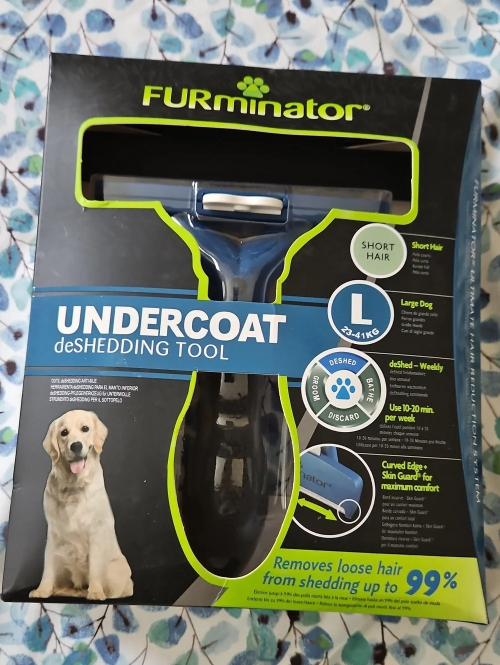 FURminator Undercoat deShedding Tool - Blue/Black